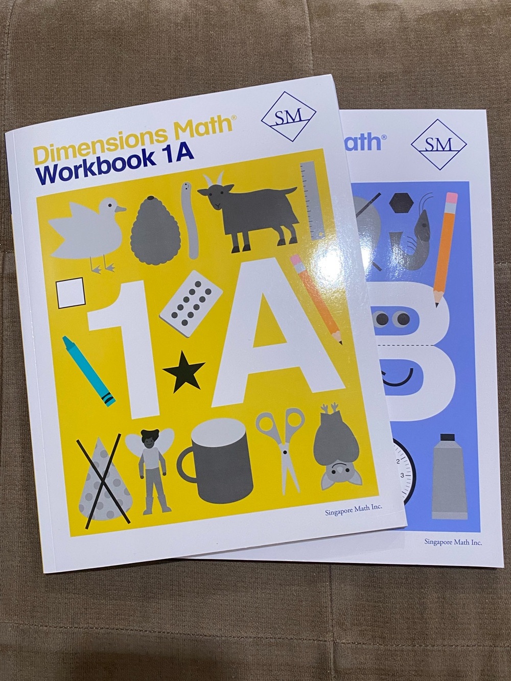 Singapore Math Dimensions Math Grade 1 Workbook Bundle (1A & 1B Set)